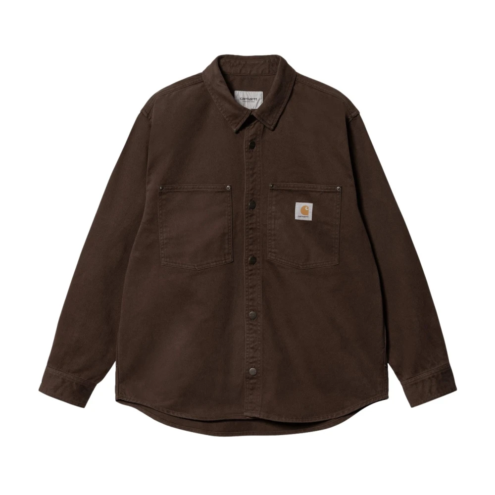 Carhartt WIP Heren Derby Bruin of Khaki Overshirt Brown Heren
