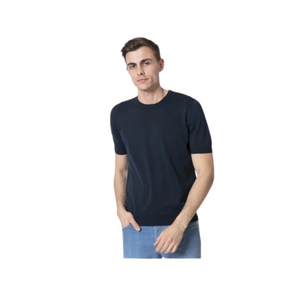 Gran Sasso Mannelijk Blauw Heren, Tops, Blauw, : Katoen, 2XL