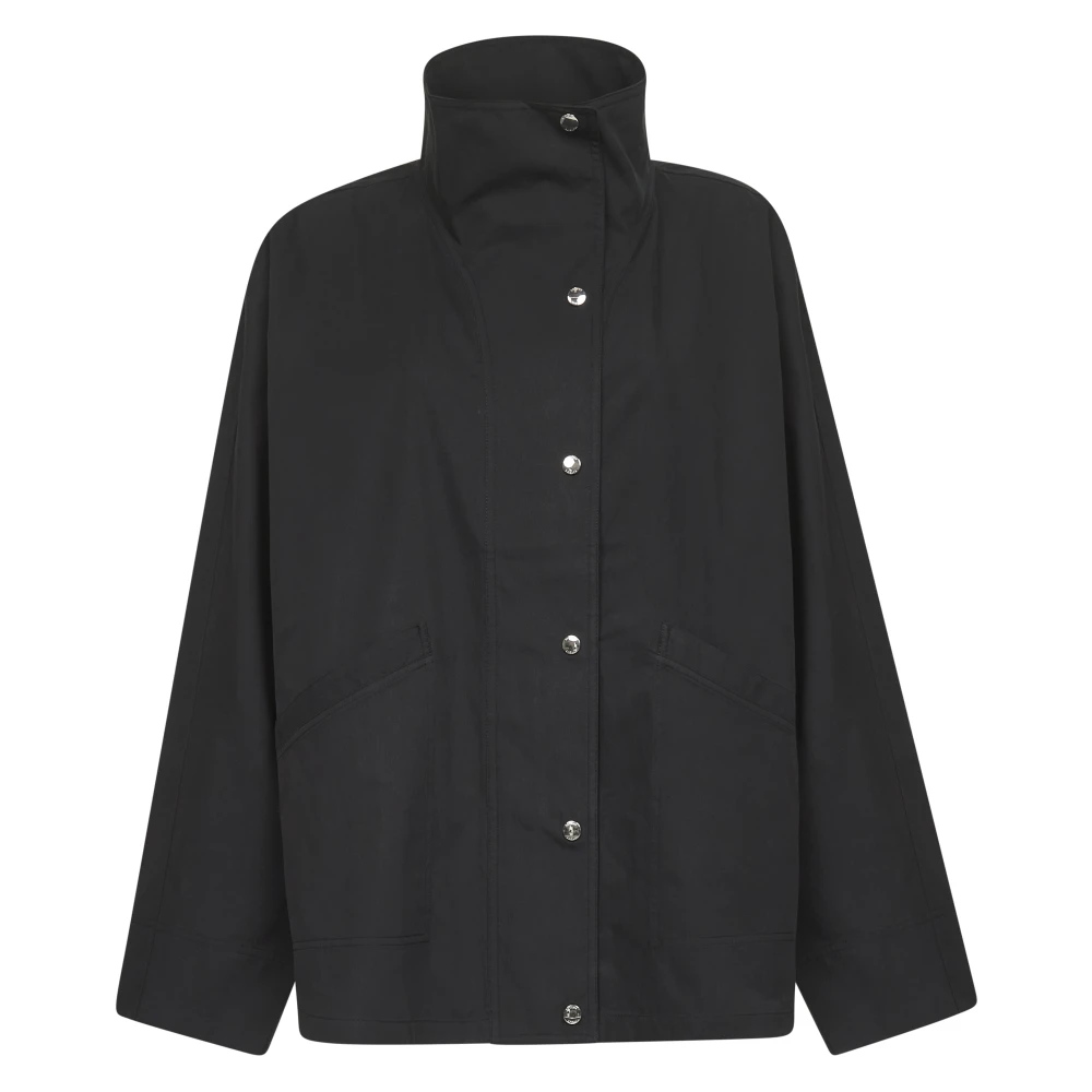 Toteme Summer Parachute Jacket - Frau Jacken Black Fr - 36 - Immagine 4
