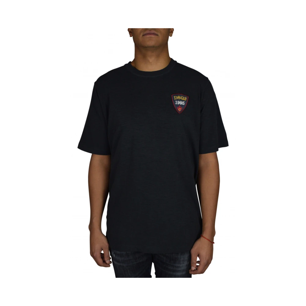 Dsquared2 Houtskoolgrijs Oversized T-Shirt Black Heren
