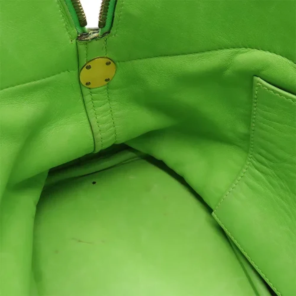 Hermès Vintage Pre-owned Leather handbags Green Dames