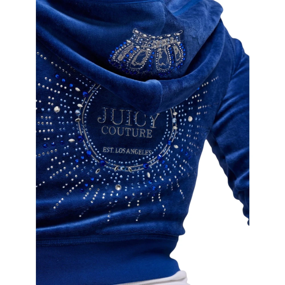 Juicy Couture Stijlvolle hoodie voor vrouwen Blue Dames