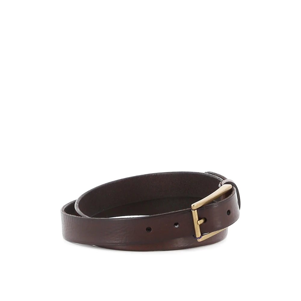 Anderson's Bruin leren riem met messing gesp Brown Heren