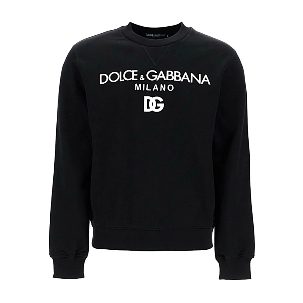 Dolce & Gabbana Men's Black Stylish Sweatshirt For