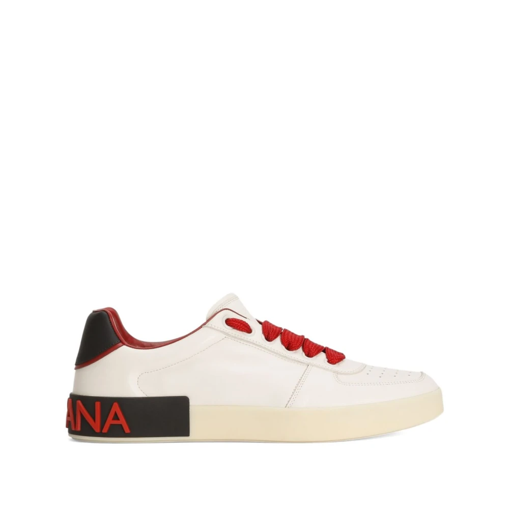 Dolce & Gabbana Portofino Low-top Sneakers Heren Schoenen Wit