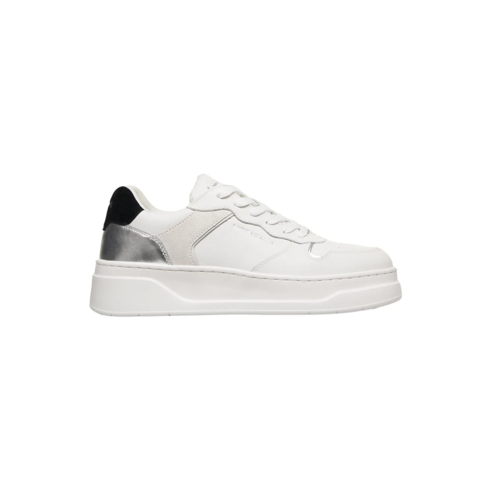 Crime London Vita Sneakers Magnetisk Stil White, Dam