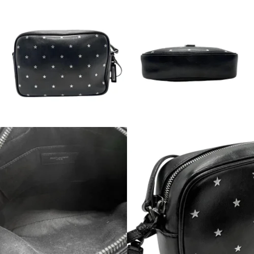 Saint Laurent Vintage Pre-owned Leather shoulder-bags Black Dames