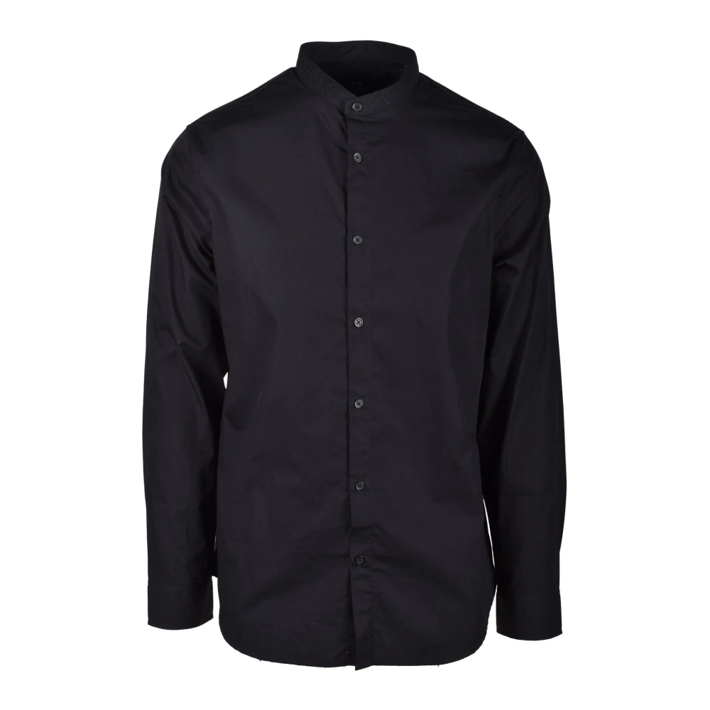 Armani Exchange Katoenen Overhemd Black Heren