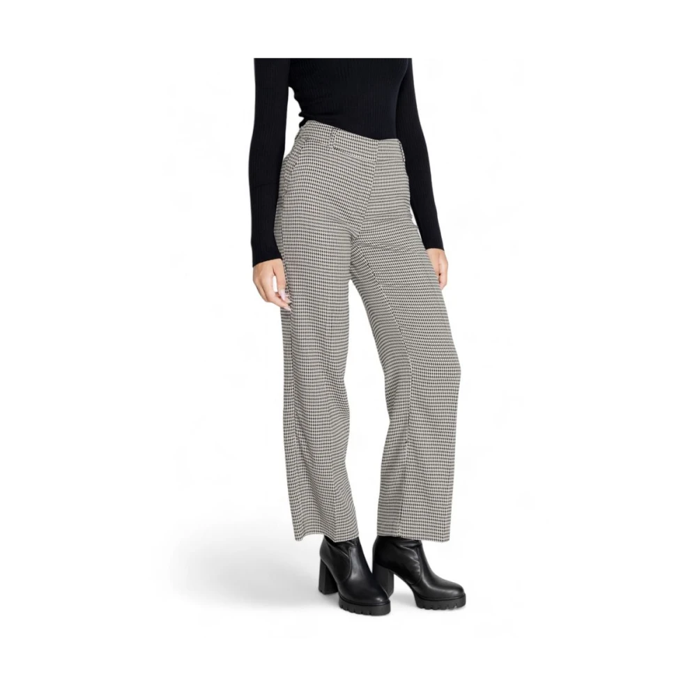 Only Zwarte Polyester Jeans & Broek Black Dames
