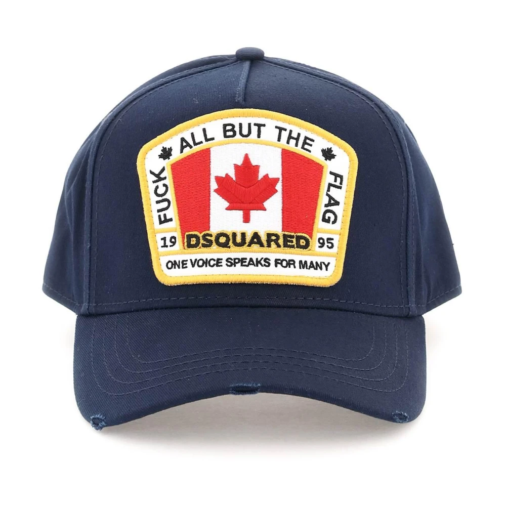 Dsquared2 Canadese Vlag Baseballpet Blue Heren