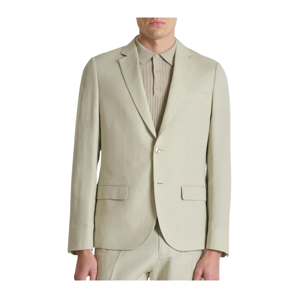 Antony Morato Mannelijk Beige Kostuums Heren, 2XL, Leer, Luis Jacket