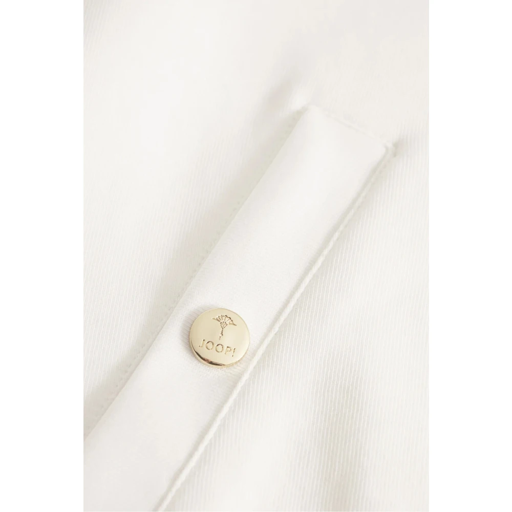 Joop! Sportieve Stijl Jas met Gouden Details White Dames