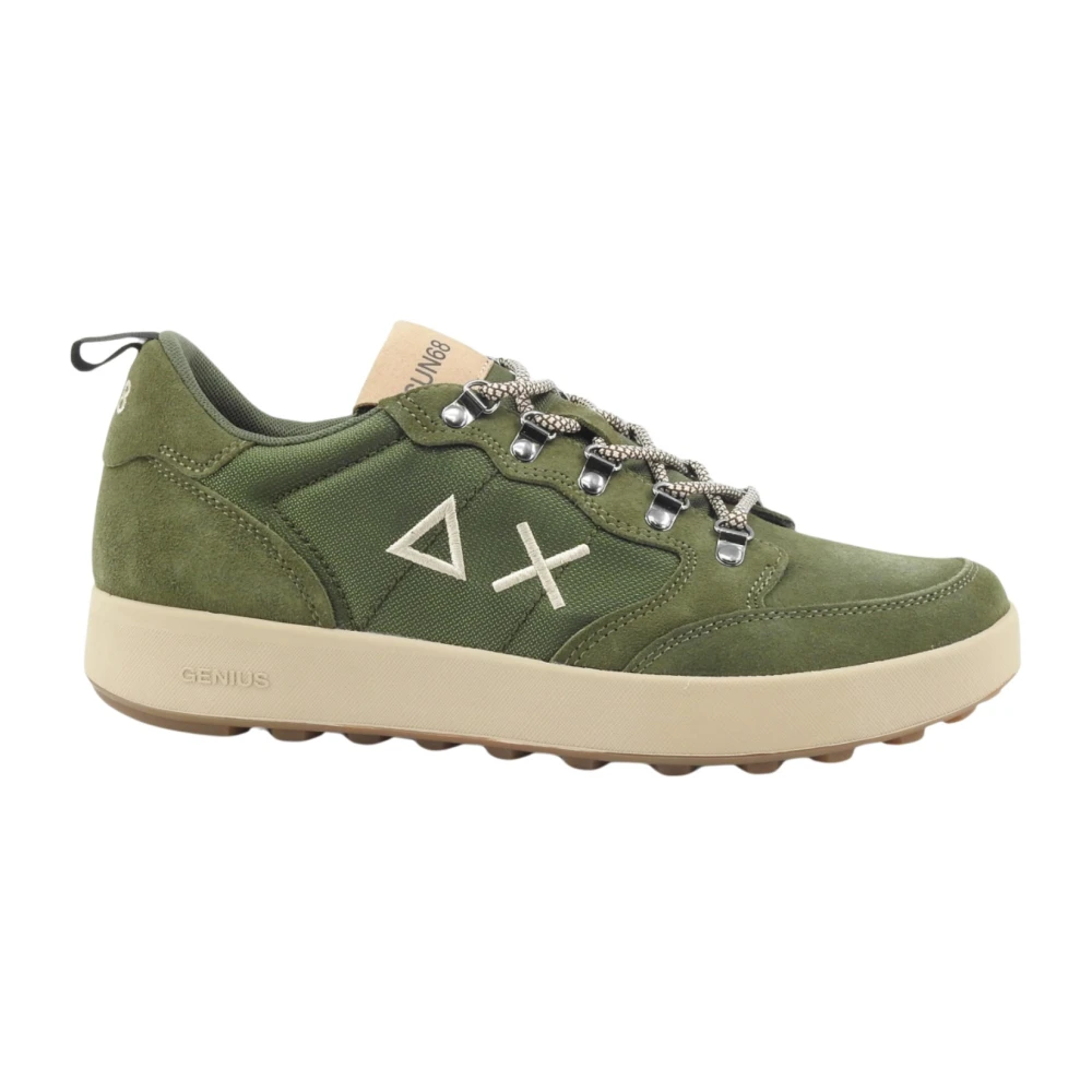 Sun68 Genius Solid Sneaker Heren Schoenen Groen