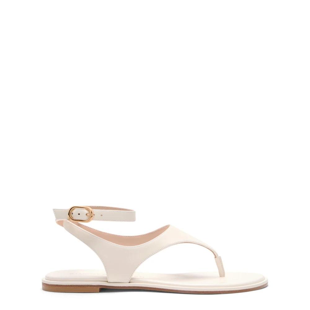 Stuart Weitzman Women's Beige Flat Sandals, 7 Uk, Marley Sandal
