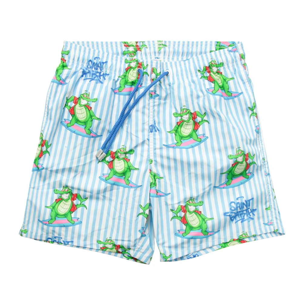 MC2 Saint Barth Surf Swimshorts met Croc Design Multicolor Heren