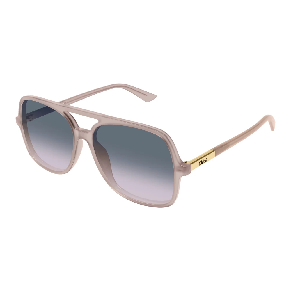 Chloé Pink Sunglasses, Female, 57 Mm, Pilot Sunglasses