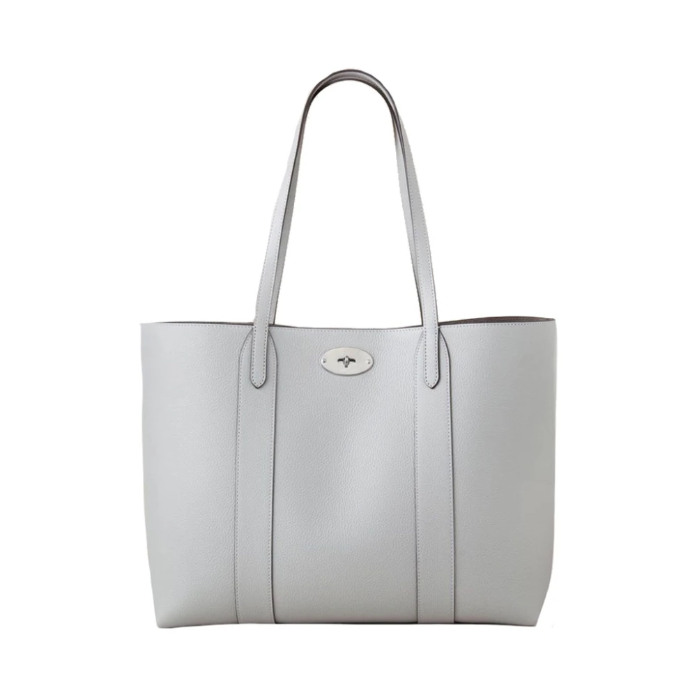Mulberry Bayswater Tote Pale Grey Gray Dames