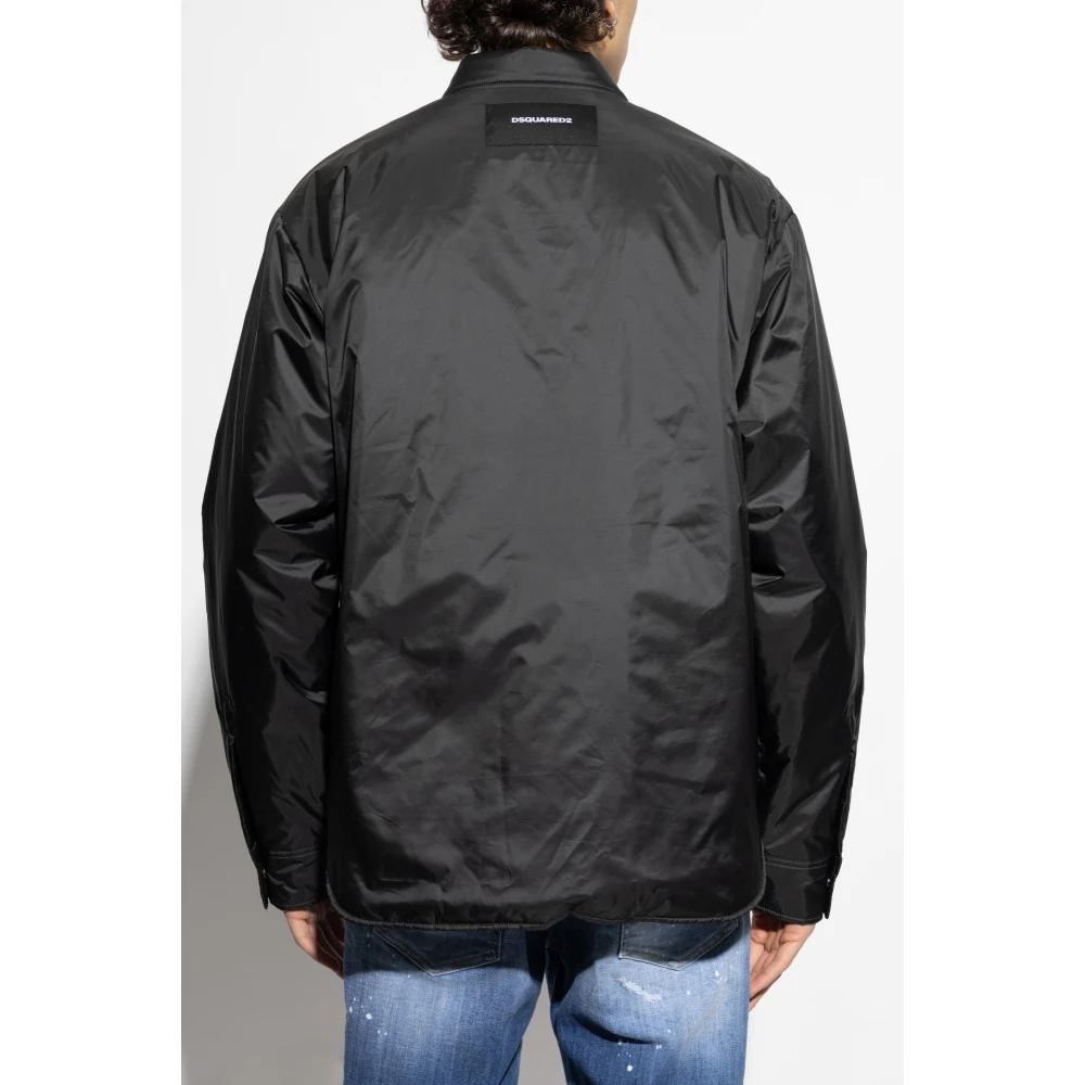 Dsquared2 Jas met kraag Black Heren