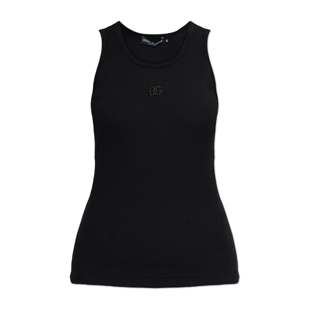 Dolce & Gabbana Donna Nero Top, Xs, New,