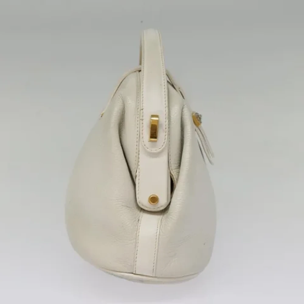 Gucci Vintage Pre-owned Leather gucci-bags Gray Dames