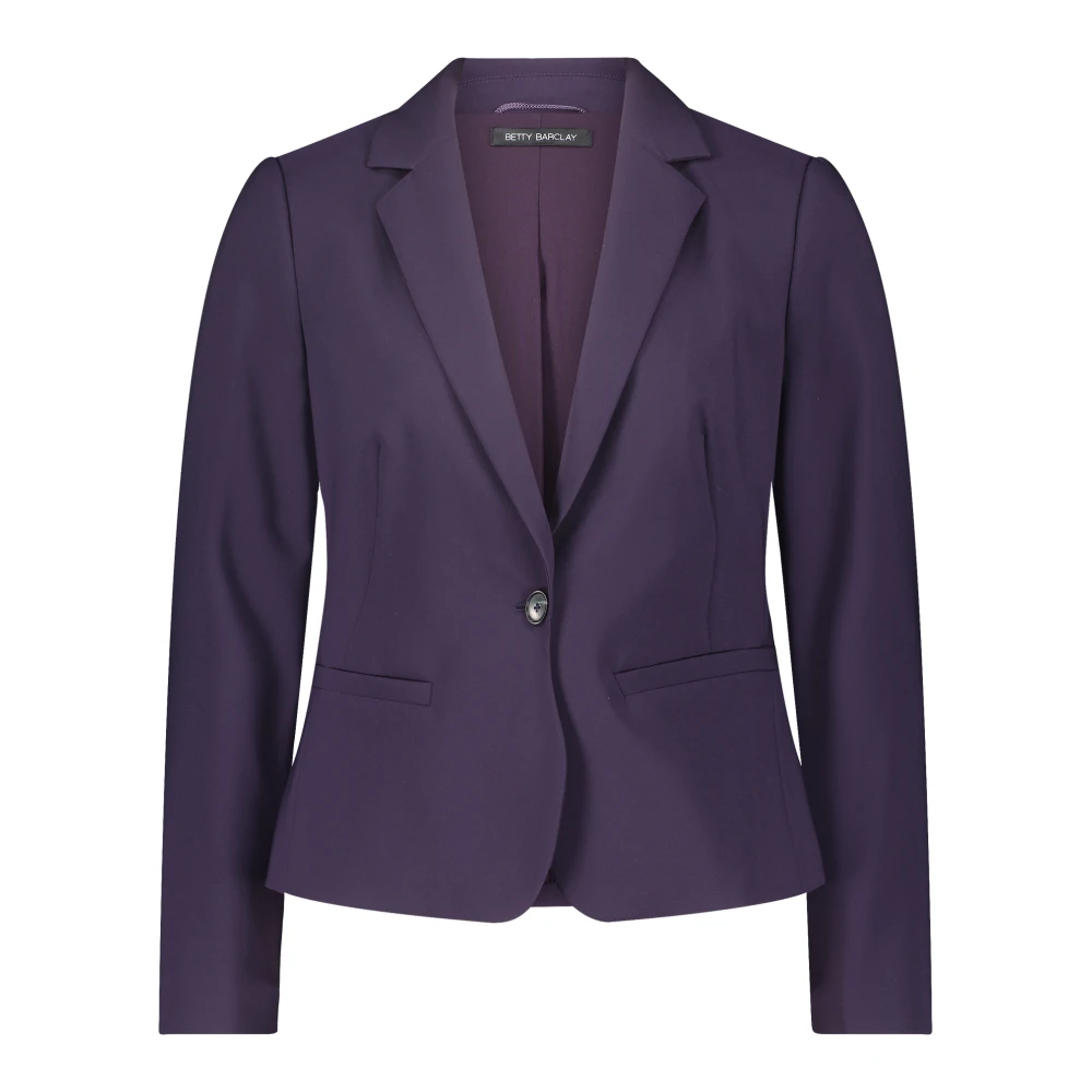 Betty Barclay Klassieke Blazer met Lange Mouwen Purple Dames
