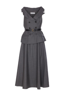 grey-sleeveless-tailored-dress-wide-collar