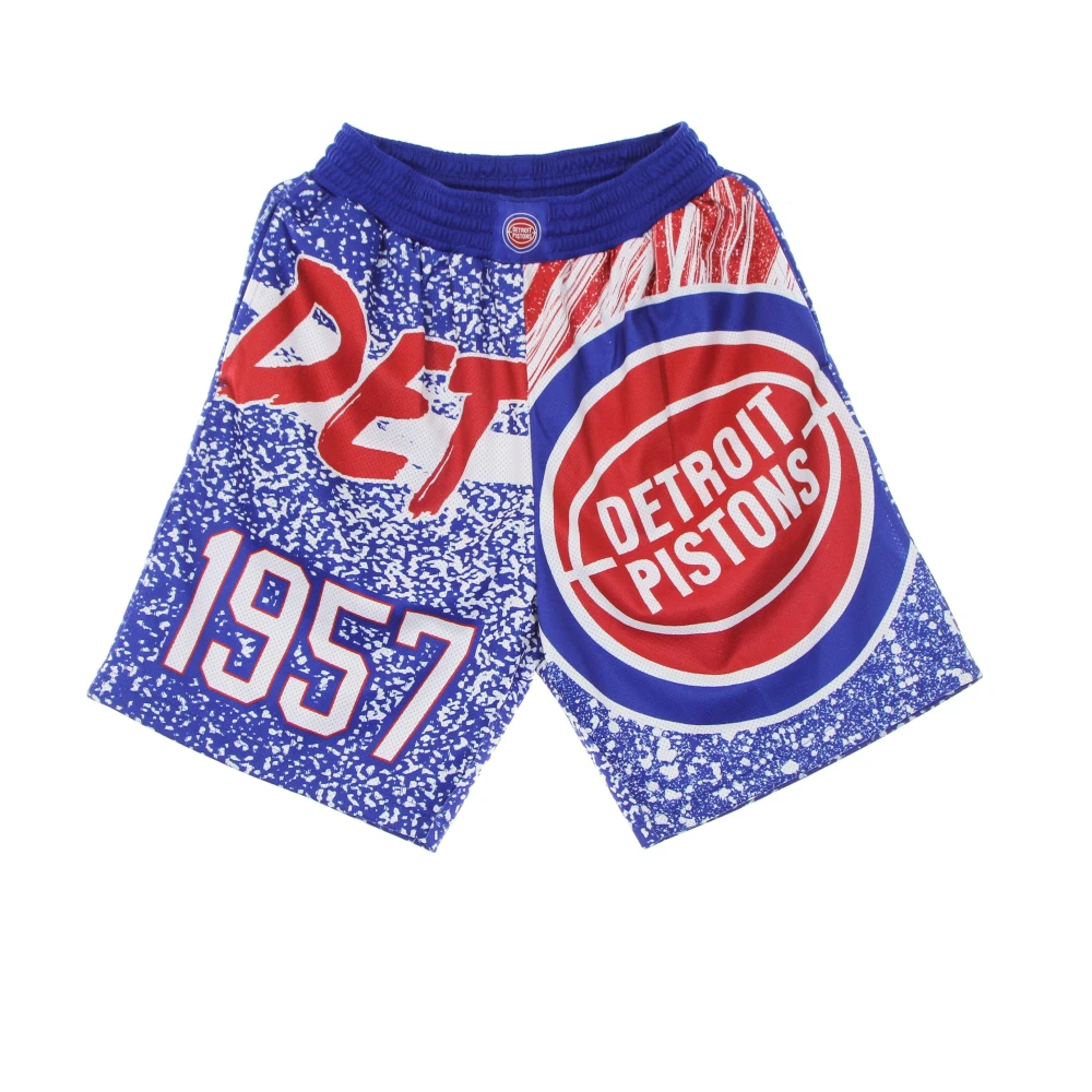 Mitchell & Ness Detroit Pistons Basketbalshorts Sublimated Mesh Multicolor Heren