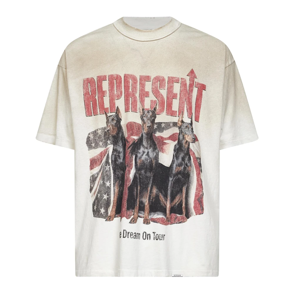 Represent Men's Beige T-Shirts, Xl, T-Shirts And Polos