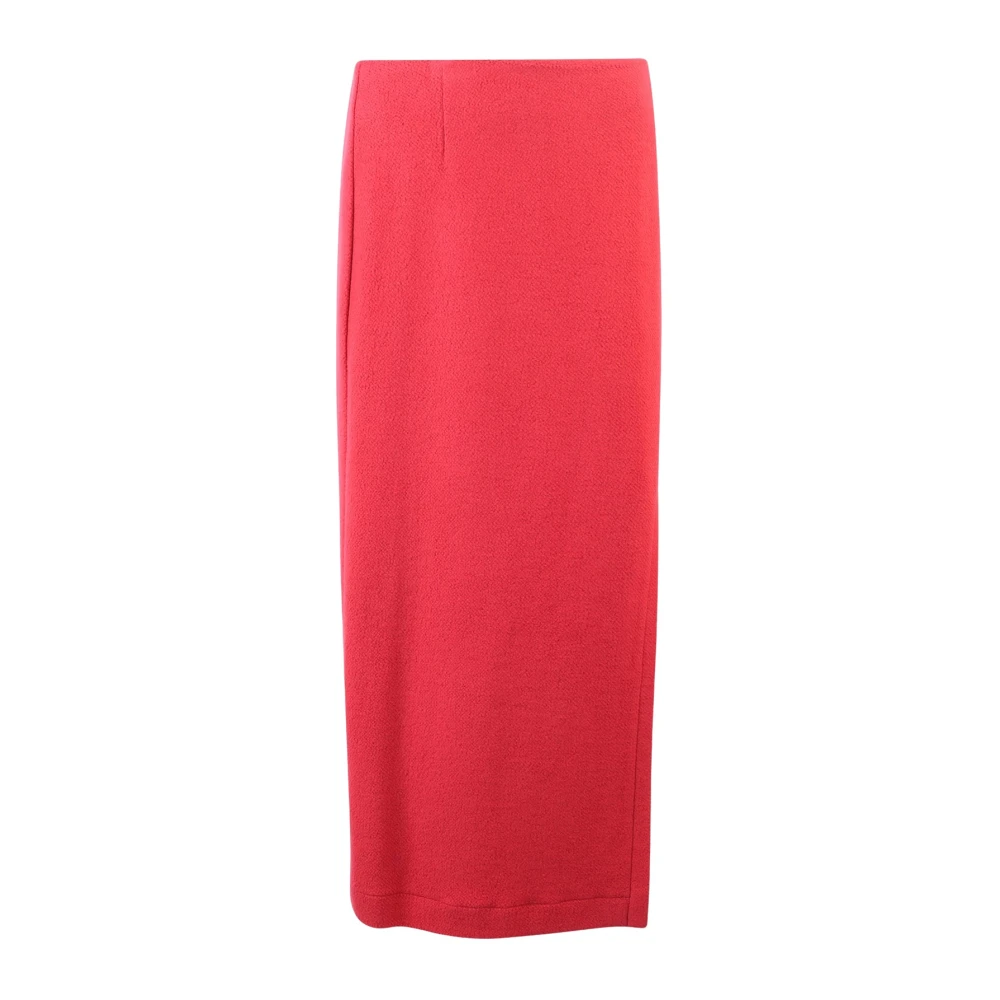March23 Maxi-rok met bloemenprint Red Dames