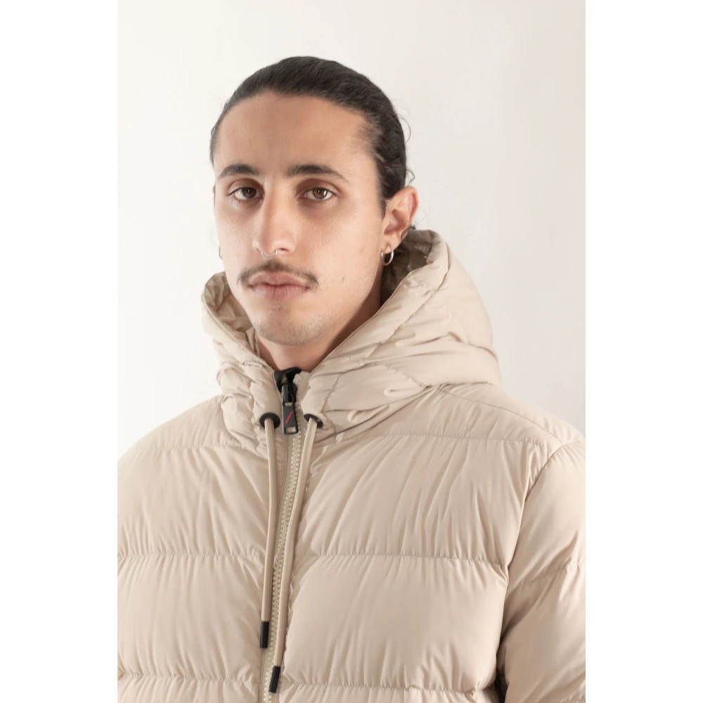 Afterlabel Matte Hooded Donsjas Beige Heren