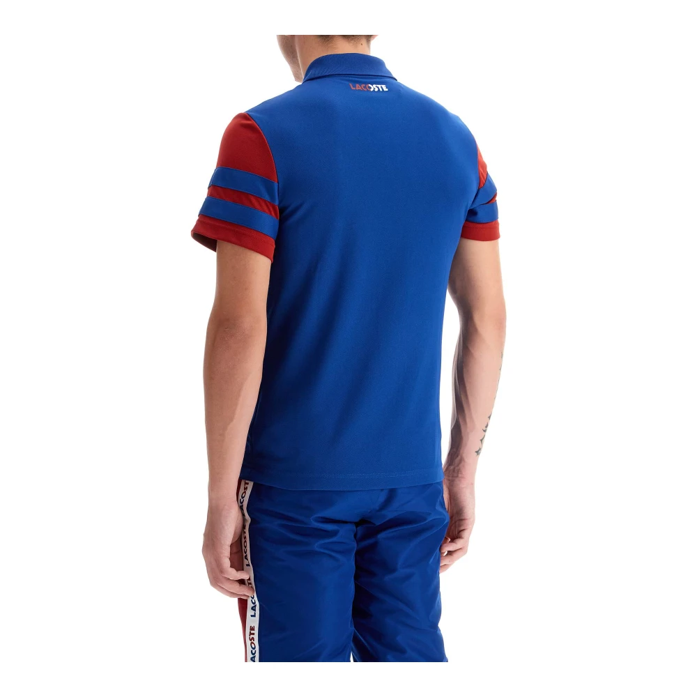Lacoste Droge Kleurblok Sportpolo Blue Heren