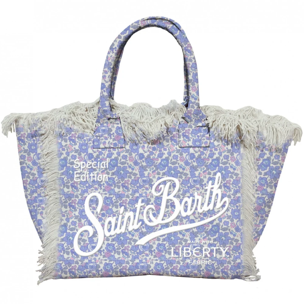 MC2 Saint Barth Colette Liberty Canvas Handväska med Fransar Multicolor, Dam