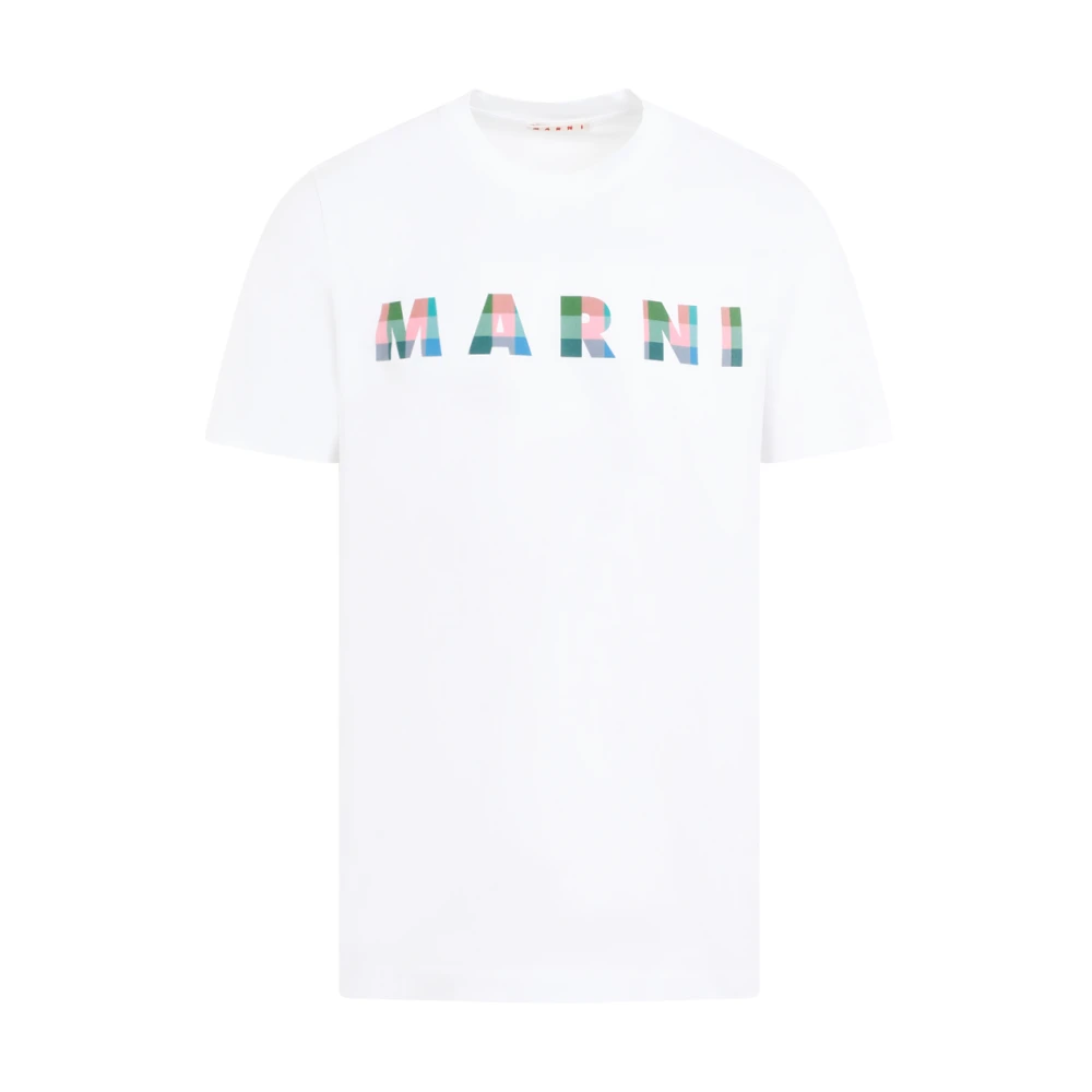Marni Wit Katoenen T-shirt White Heren
