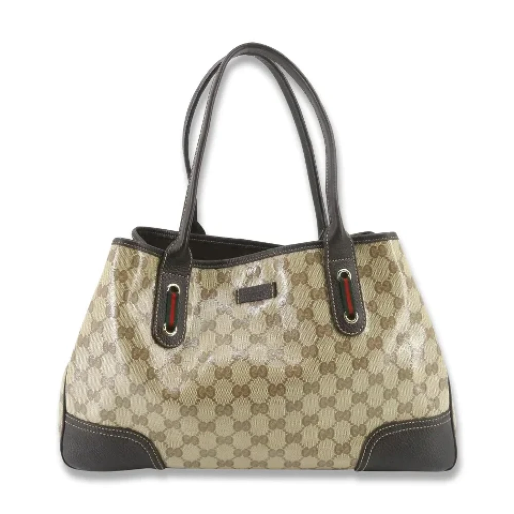 Gucci Vintage Pre-owned Canvas gucci-bags Beige Dames