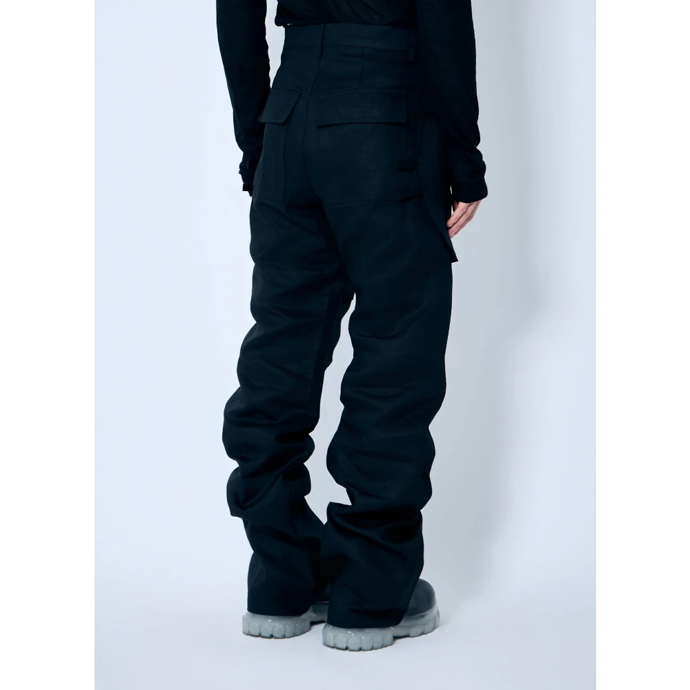 Rick Owens Gestructureerde cargobroek Black Heren