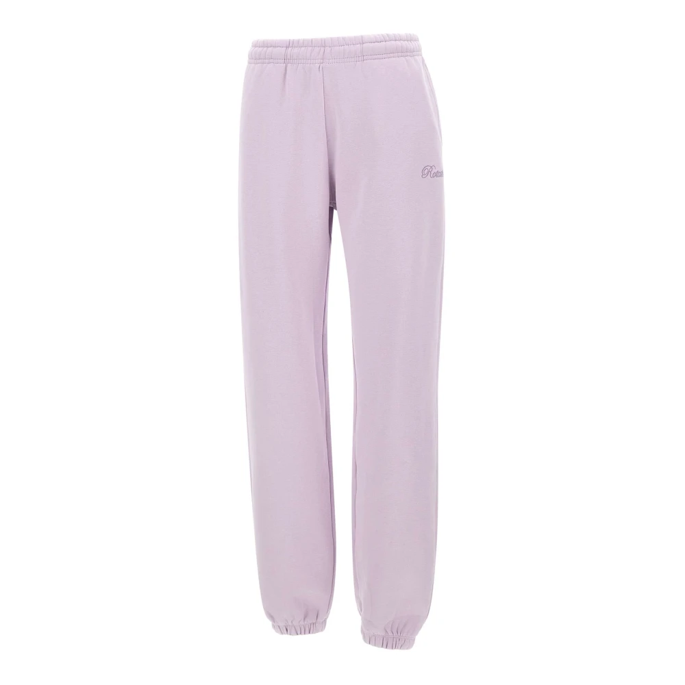 Rotate Birger Christensen Lila Katoenen Joggingbroek Purple Dames