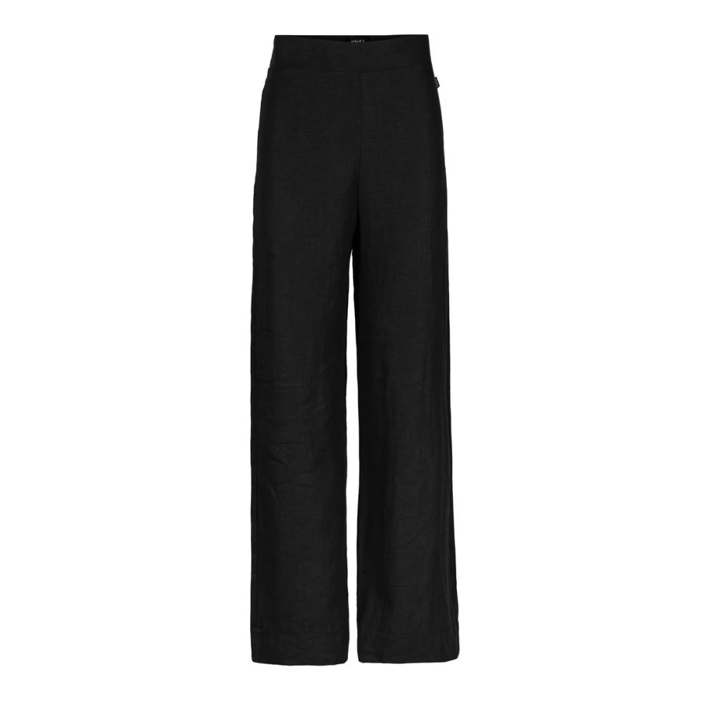 Black Ella&Il Molly Linen Pants Bukser & Jeans