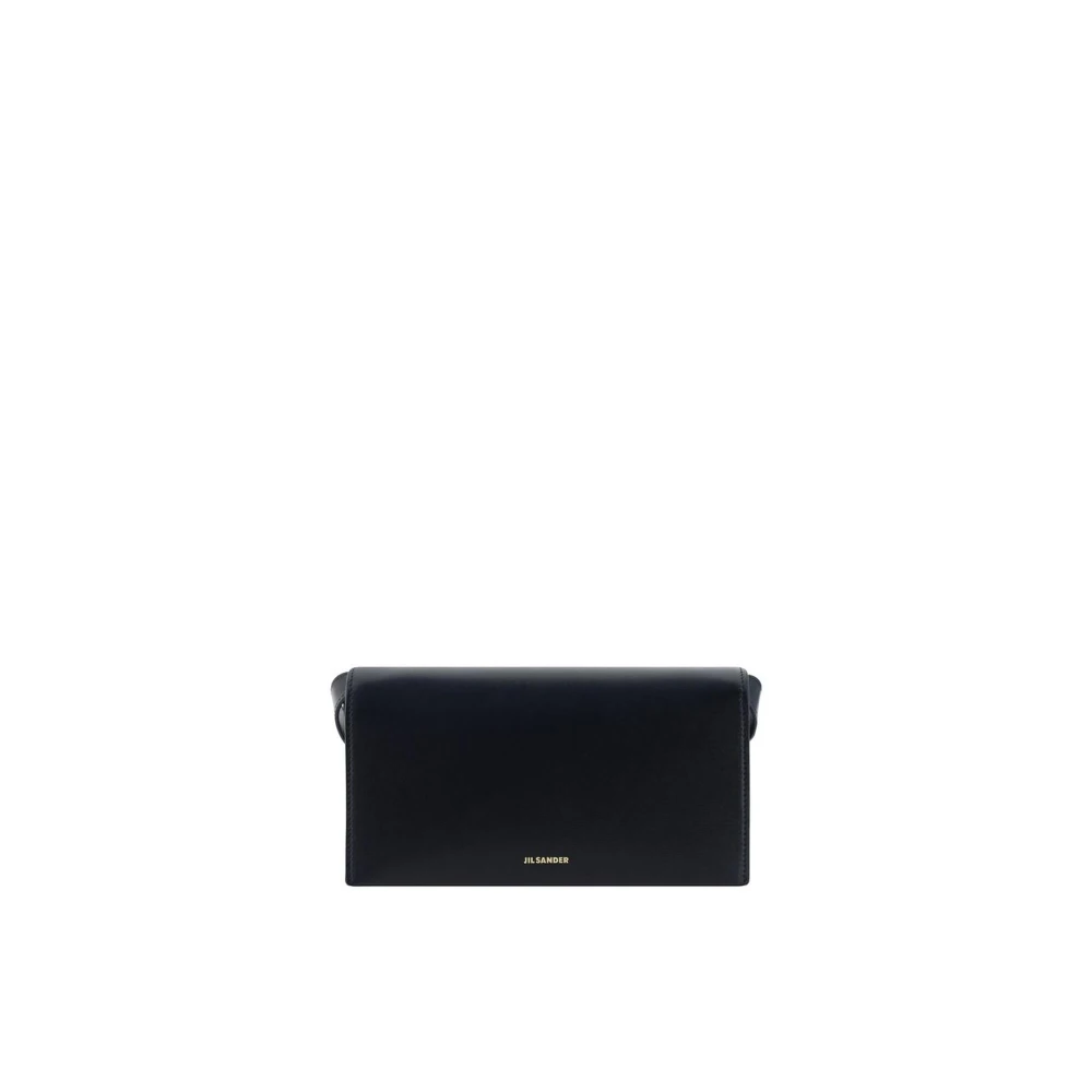 Jil Sander Geometrische Schoudertas met Verstelbare Band Black Dames