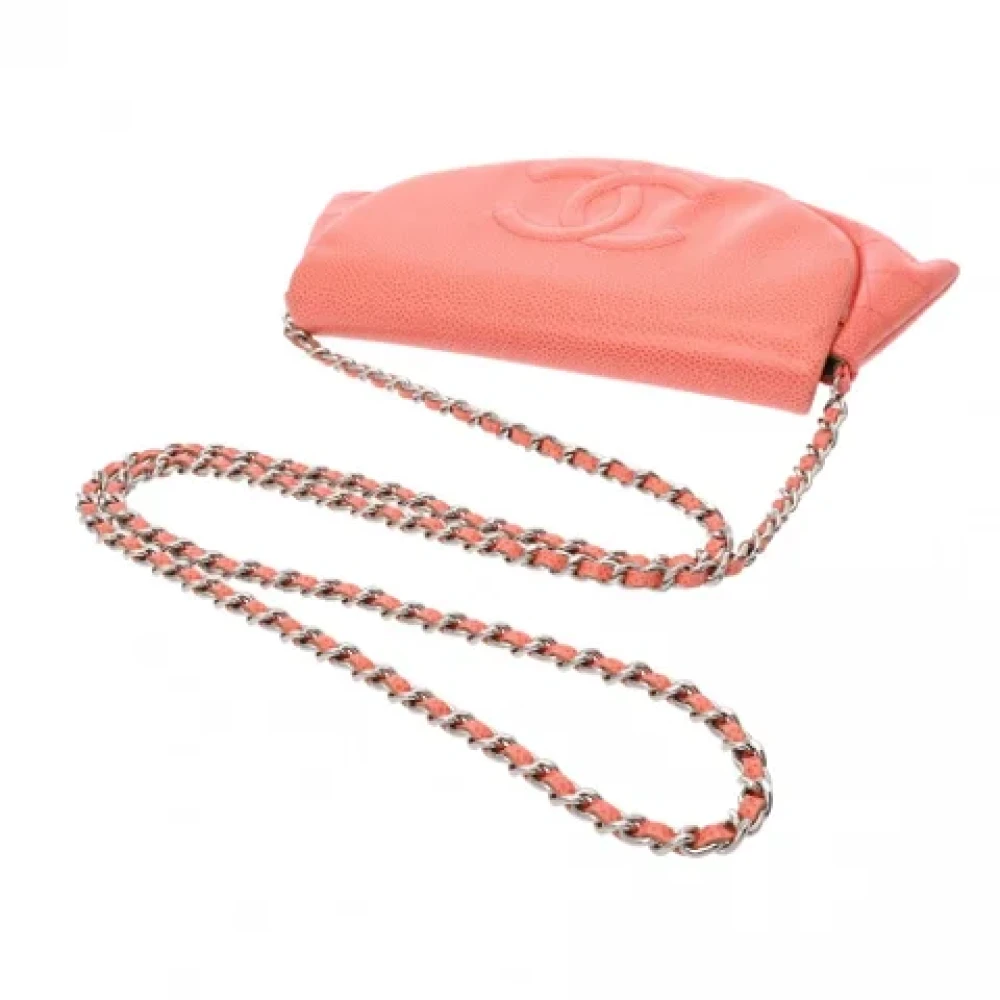 Chanel Vintage Pre-owned Leather chanel-bags Orange Dames