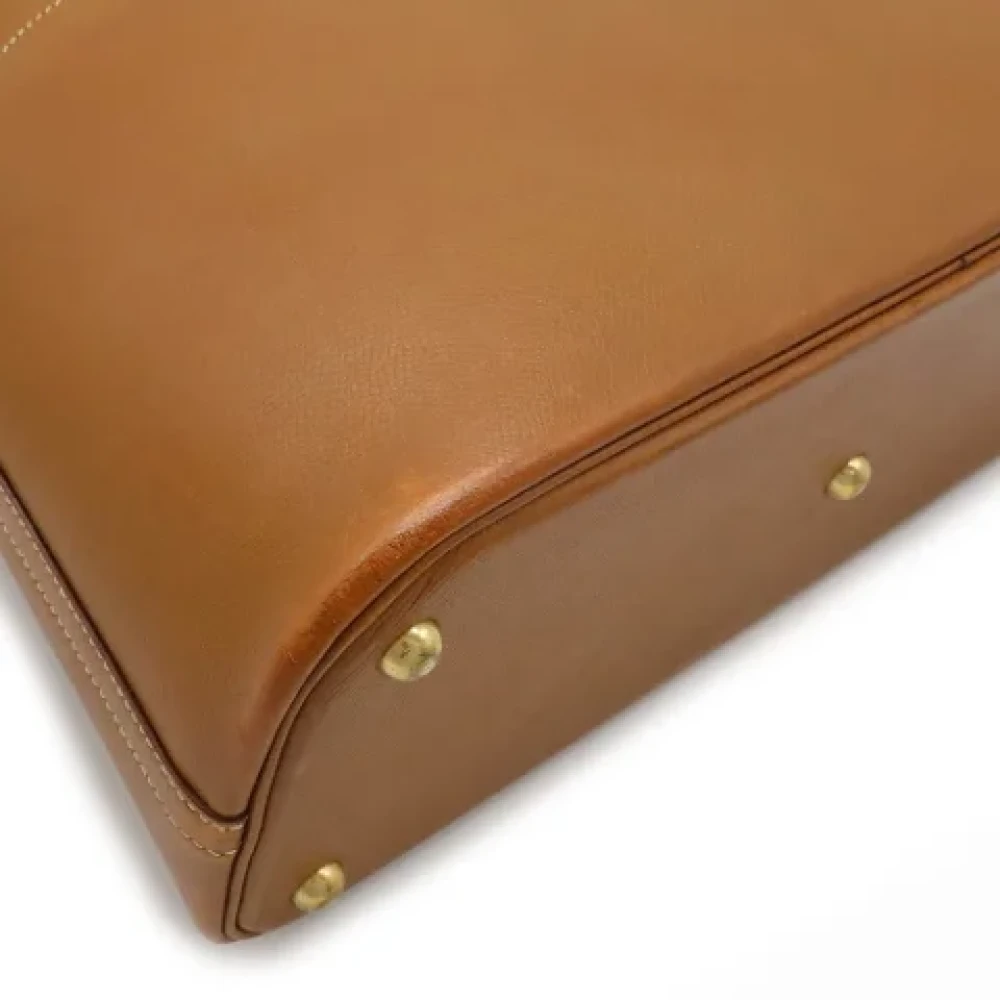Hermès Vintage Pre-owned Leather handbags Brown Dames