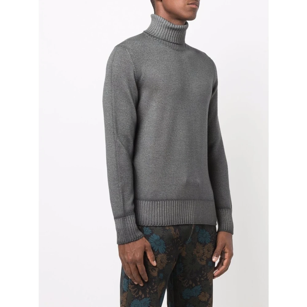 Drumohr Grijze Sweatshirt Aw24 Herenmode Gray Heren