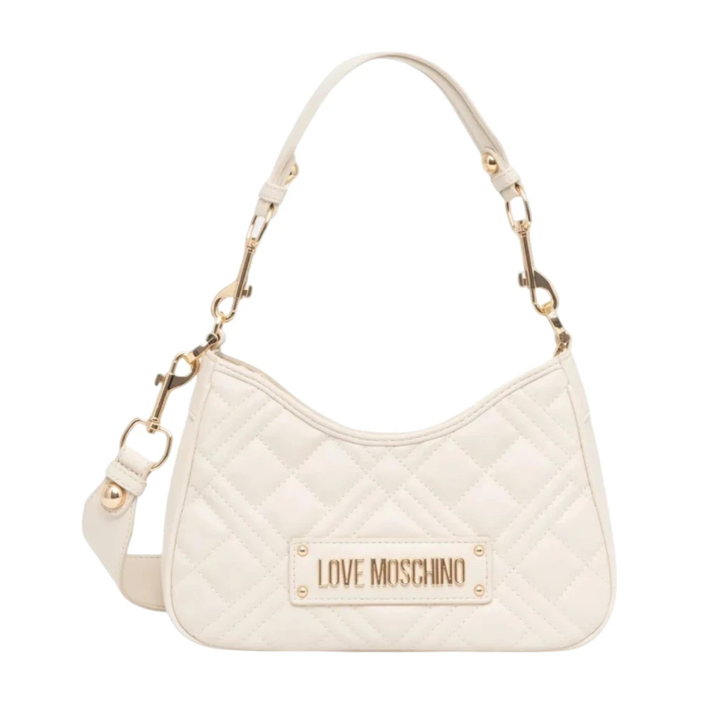 Love Moschino Women's Beige Quilted Pu Bag