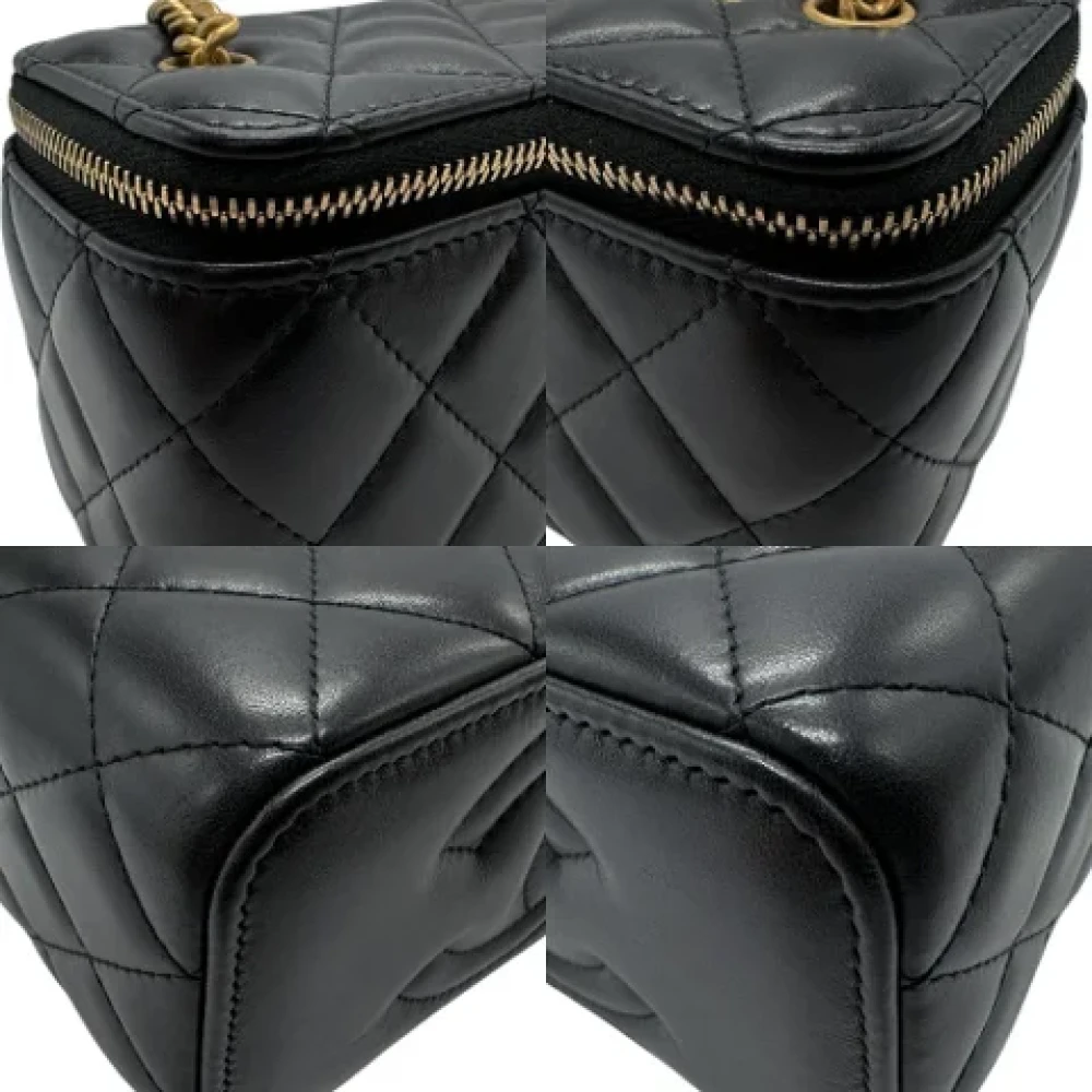 Chanel Vintage Pre-owned Leather handbags Black Dames