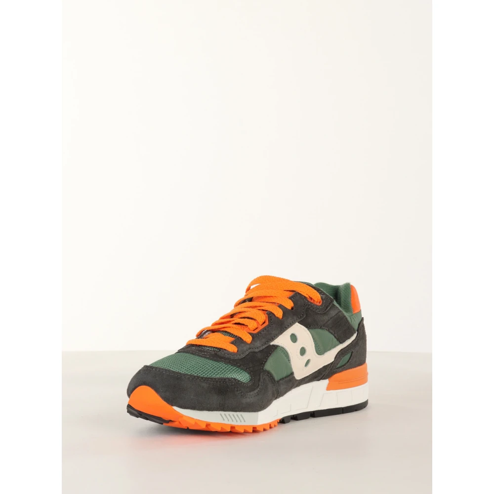 Saucony Groene Leren en Stoffen Sneakers Green Heren