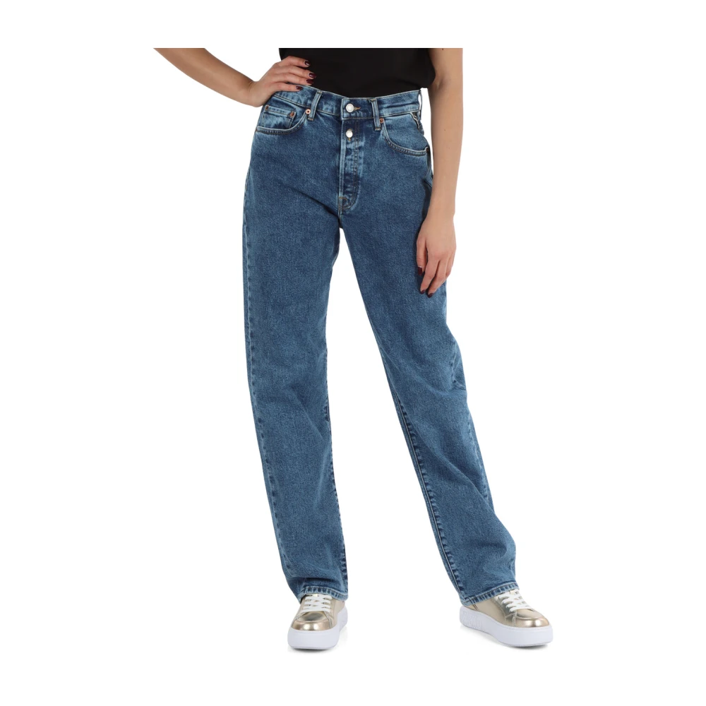 Replay Trousers Blue Dames