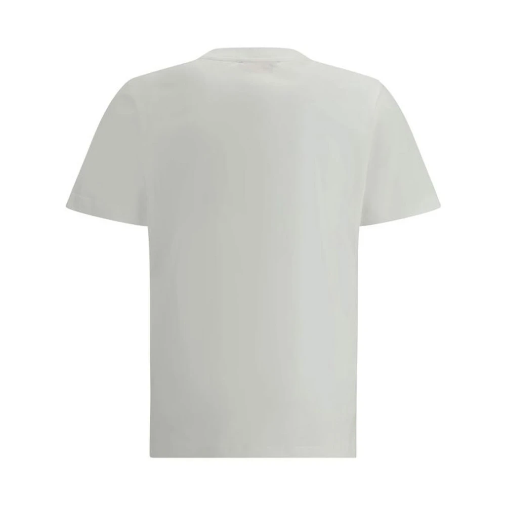 Marni Monogram Patch Katoenen T-Shirt White Heren