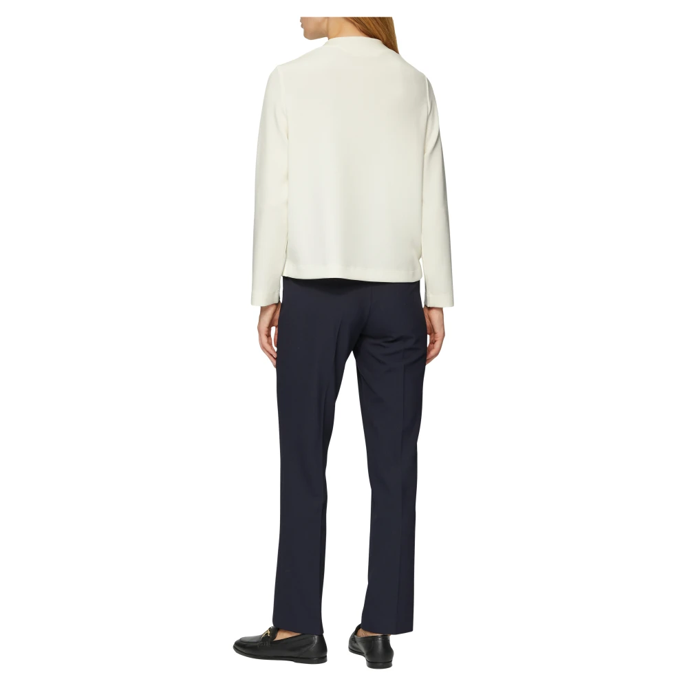 s.Oliver Sweatshirt met watervalhals Beige Dames