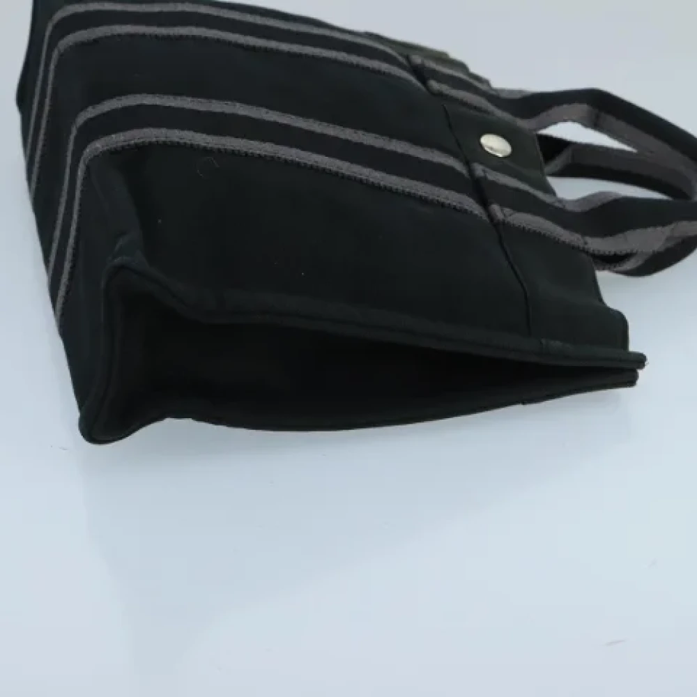 Hermès Vintage Pre-owned Canvas handbags Black Dames