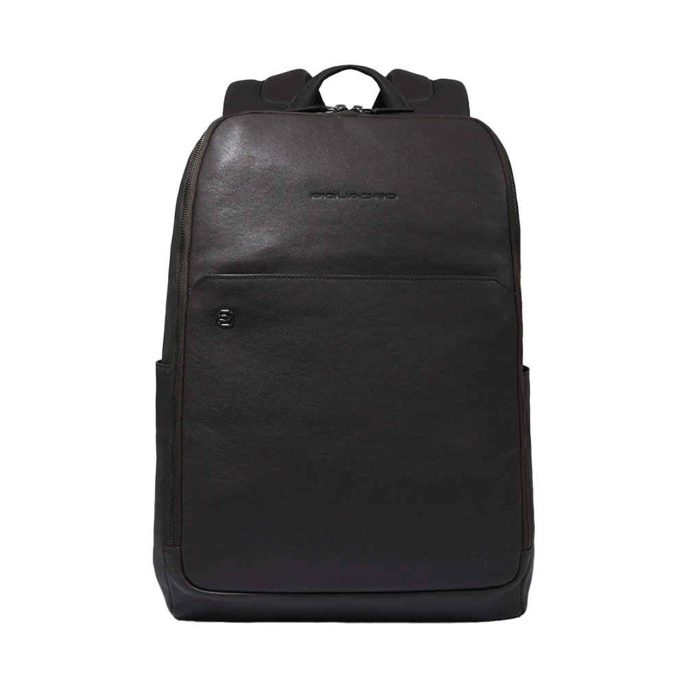 Piquadro Herren Braun Personalizable Laptop Backpack 15,6