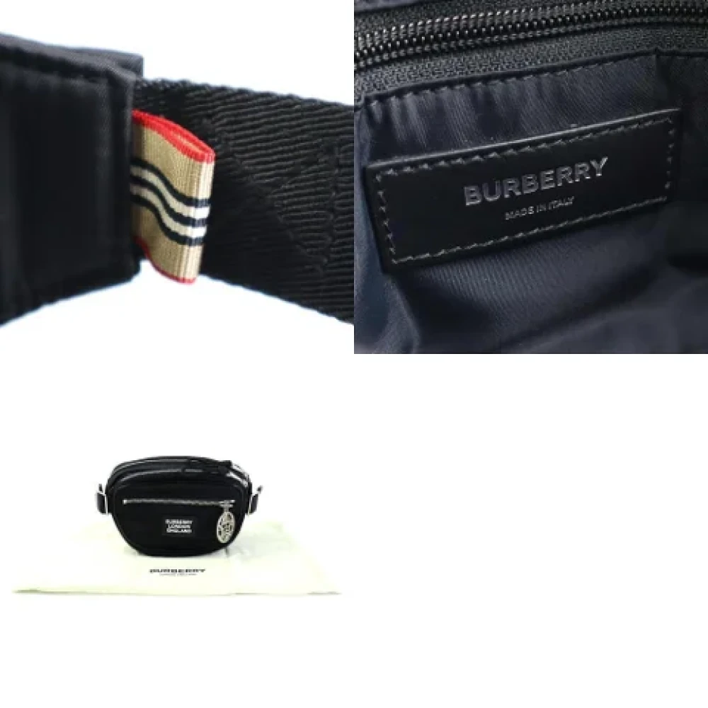 Burberry Vintage Pre-owned Canvas shoulder-bags Black Dames